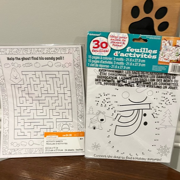 2 Packs of 30 Sheets Each Activity Sheets - Holiday and Halloween Set - NWT - Picture 6 of 7